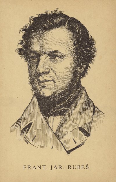 František Jaromír Rubeš (1814-1853), avocat, écrivain et dramaturge tchèque - Czech School