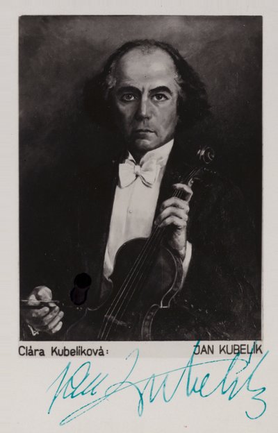 Portrait de Jan Kubelik - Czech School