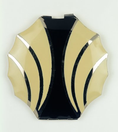 Poudrier Princesse Art Déco, tchèque, années 1920 - Czech School