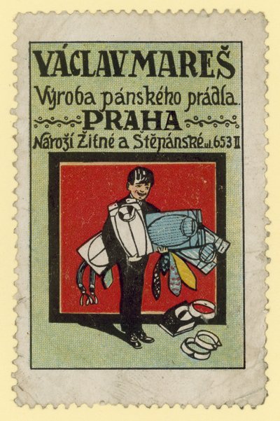 Vaclav Mares, fabricants de vêtements pour hommes, Prague - Czech School