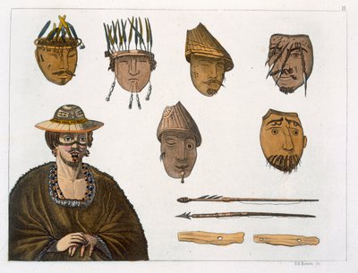 Détail des coiffes et des armes pour la pêche en Alaska - D.K. Bonatti