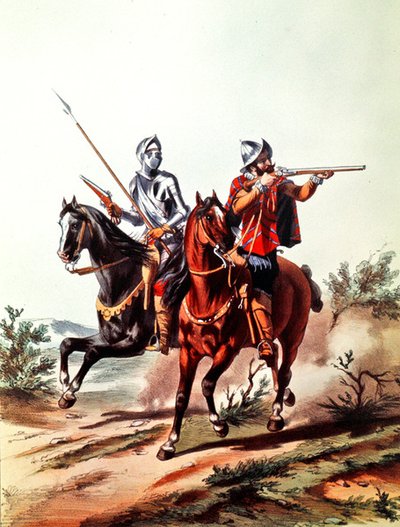 Cavalerie française armée de pistolets à rouet - D. de (after) Noirmort
