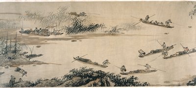 Pêcheurs sur une Rivière d