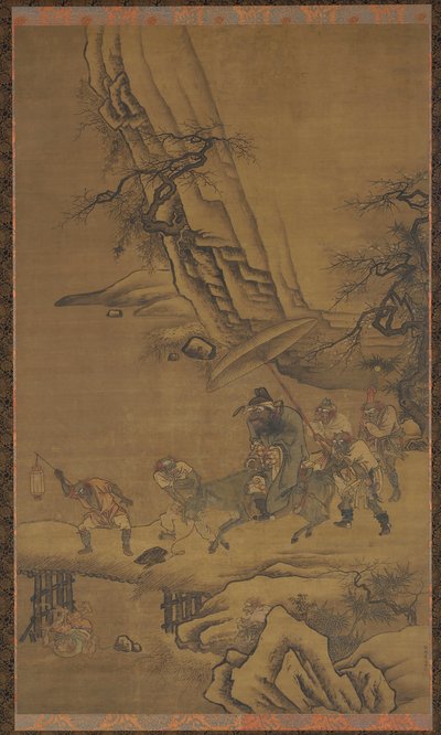 Zhong Kui et les démons traversant un pont - Dai Jin