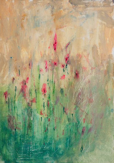 Abstrait floral éclatant - Dale Hefer