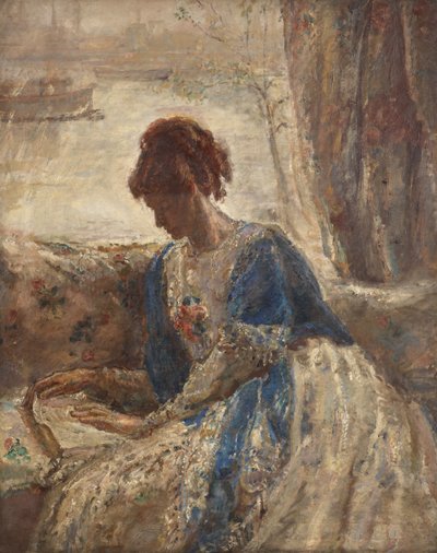 Contre-jour - Femme assise à une fenêtre (recto) - Dame Ethel Walker