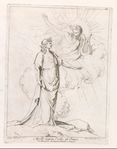 Apollon inspire Horace (Apollo inspira l