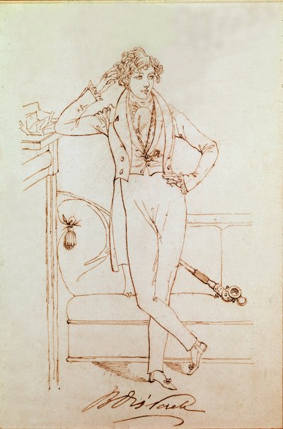 Portrait de Benjamin Disraeli, homme politique britannique et fondateur du Parti conservateur - Daniel Maclise