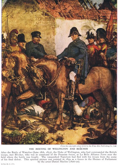 La rencontre de Wellington et Blucher, c.1940s - Daniel Maclise