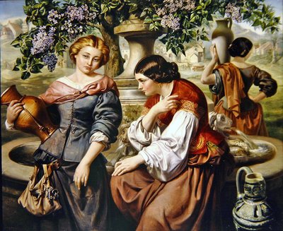 Les commères du village - Daniel Maclise