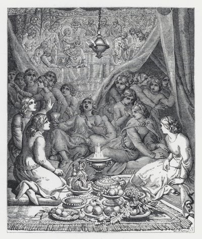 Illustration pour le poème de Tennyson, La Princesse - Daniel (after) Maclise