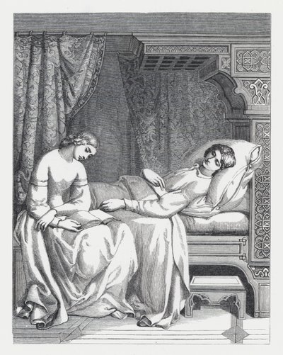 Illustration pour le poème de Tennyson, La Princesse - Daniel (after) Maclise