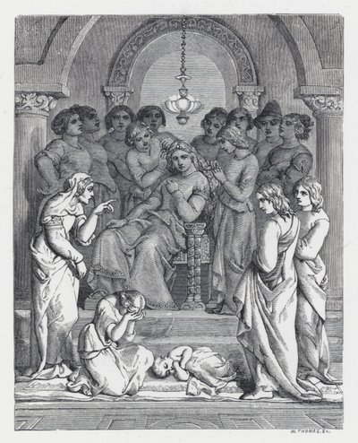 Illustration pour le poème de Tennyson, La Princesse - Daniel (after) Maclise