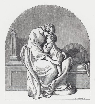 Illustration pour le poème de Tennyson, La Princesse - Daniel (after) Maclise