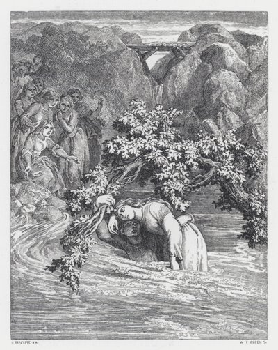 Illustration pour le poème de Tennyson, La Princesse - Daniel (after) Maclise
