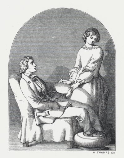 Illustration pour le poème de Tennyson, La Princesse - Daniel (after) Maclise