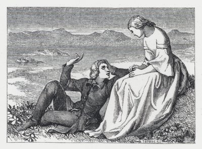 Illustration pour le poème de Tennyson, La Princesse - Daniel (after) Maclise