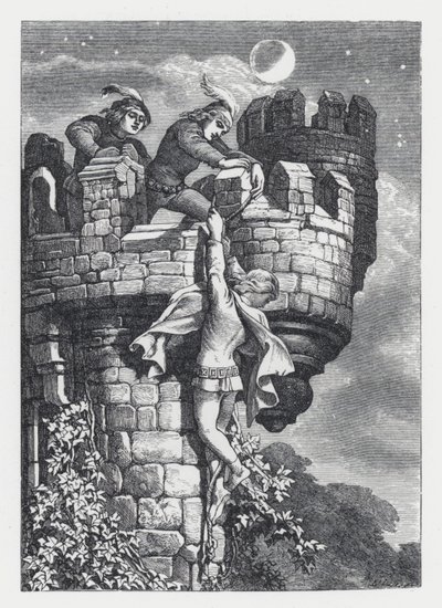 Illustration pour le poème de Tennyson, La Princesse - Daniel (after) Maclise