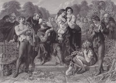 Orlando et le lutteur, "Comme il vous plaira" - Daniel (after) Maclise