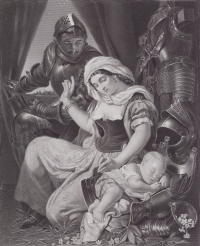 Le Berceau du Guerrier - Daniel (after) Maclise