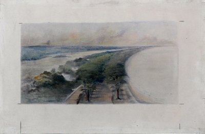 South Shore Park, Chicago, Illinois, esquisse de design, vers 1896 - Daniel Burnham