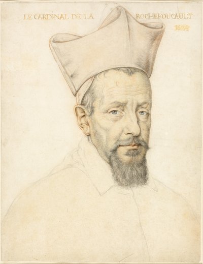 Buste du cardinal de la Rochefoucault - Daniel Dumonstier