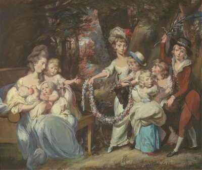 Mme Justinian Casamajor et huit de ses enfants - Daniel Gardner