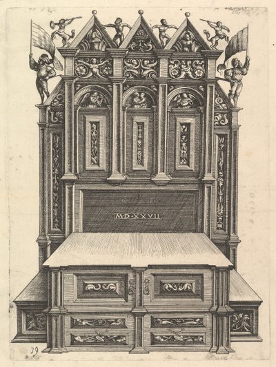 Conception pour un lit, 1527 - Daniel Hopfer