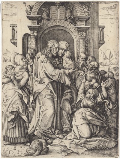 La Vierge Marie prenant congé du Christ - Daniel Hopfer