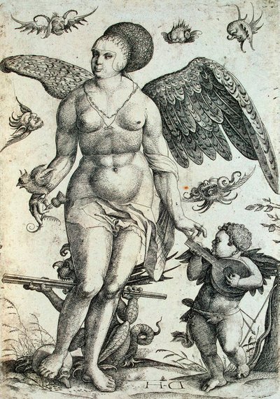 Voluptas, début du 16e siècle - Daniel Hopfer the Younger