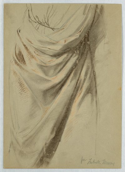 Étude de draperie pour "L