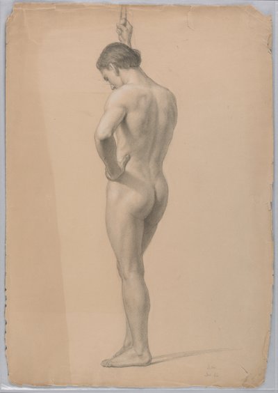 Dessin, Nu masculin debout, novembre 1866 - Daniel Huntington