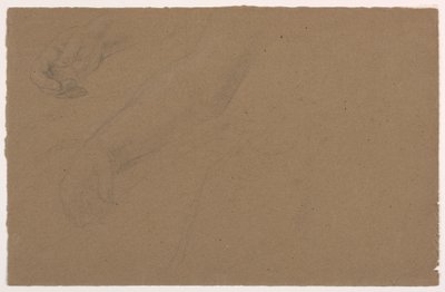 Dessin, études de la main droite, 1850-60 - Daniel Huntington