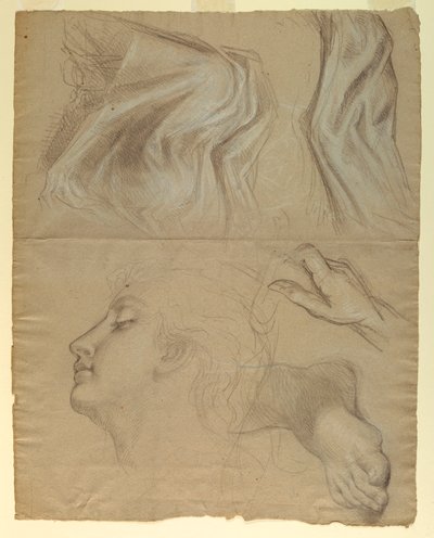 Dessin, étude pour "Justice et Pe", 1878 - Daniel Huntington