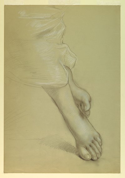 Dessin, étude pour "Justice et Pe", 1878 - Daniel Huntington