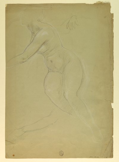 Dessin, étude pour "Justice et Pe, 1886 - Daniel Huntington