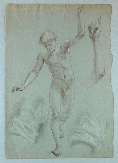 Dessin, étude pour "Le rêve de Mercy", 1857-58 - Daniel Huntington