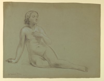 Dessin, étude pour "Le rêve de Mercy", 1857 - Daniel Huntington