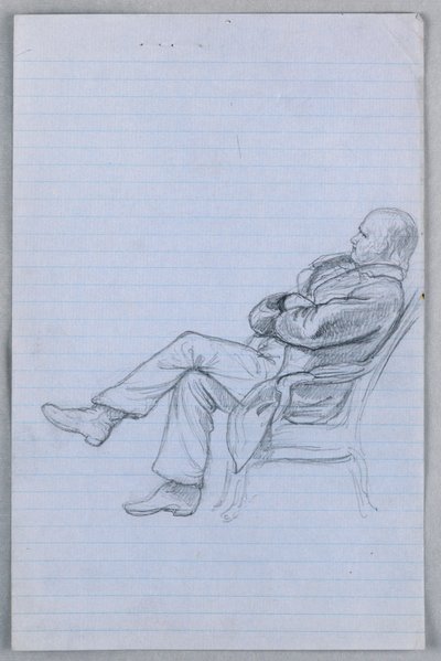 Dessin, étude pour le "Groupe scientifique", 1858 - Daniel Huntington