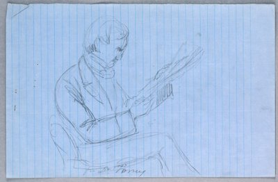 Dessin, étude pour le "Groupe scientifique", 1858 - Daniel Huntington