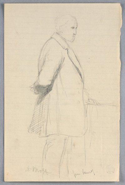 Dessin, étude pour le "Groupe scientifique", 1858 - Daniel Huntington