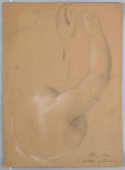 Dessin, étude pour un duplicata de "Repitition of Christiana", 1850 - Daniel Huntington