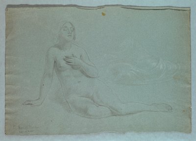 Étude de figure de la Miséricorde pour "Le rêve de la Miséricorde" - Daniel Huntington