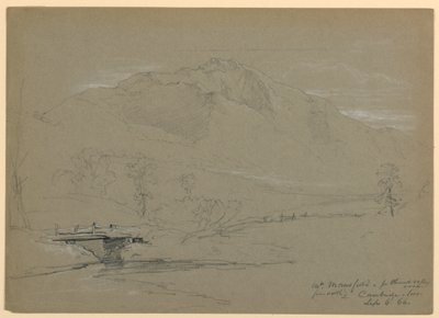 Mont Mansfield depuis Pleasant Valley Road, Cambridge, Vermont - Daniel Huntington