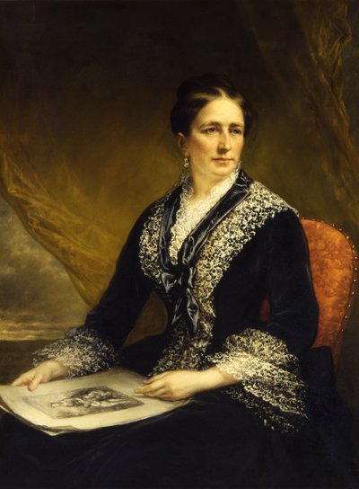 Portrait de Mary McCrea Stuart Mme Robert Leighton Stuart, vers 1840-1885 - Daniel Huntington