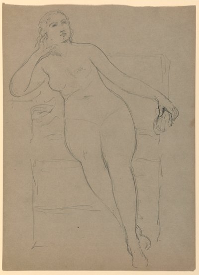 Femme nue assise - Daniel Huntington