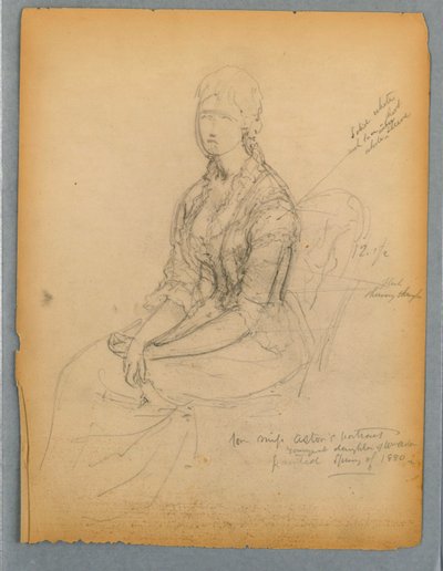 Esquisse pour le portrait de Mlle Astor - Daniel Huntington