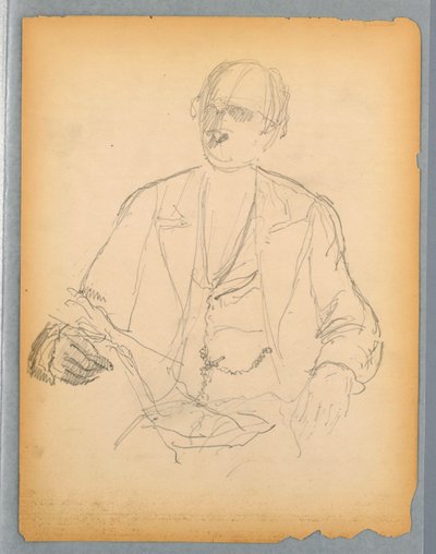 Croquis pour un portrait - Daniel Huntington