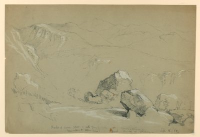 Croquis du mont Chocorua - Daniel Huntington