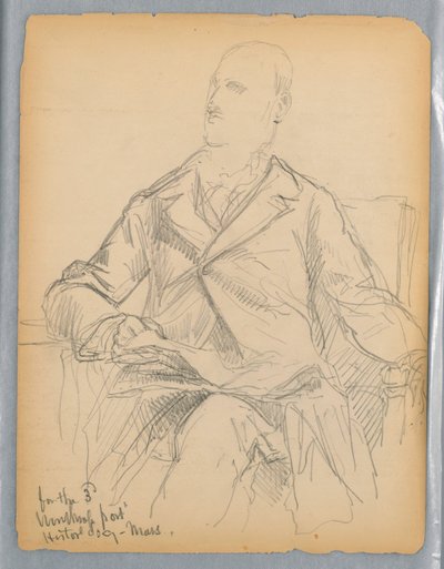 Esquisses pour le portrait de M. Winthrop pour la société historique, Mass. - Daniel Huntington
